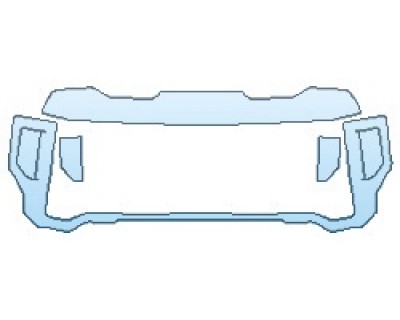 PAINT PROTECTION KIT - 2020 GMC SIERRA 2500 AT4 GRILLE - INVISIBLEMASK - 3M PAINT PROTECTION