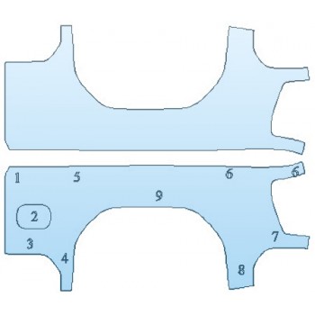 PAINT PROTECTION KIT - 2020 GMC SIERRA 2500 AT4 BED SIDE - INVISIBLEMASK - 3M PAINT PROTECTION