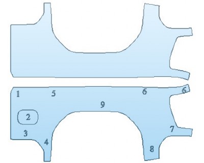 PAINT PROTECTION KIT - 2020 GMC SIERRA 2500 AT4 BED SIDE - INVISIBLEMASK - 3M PAINT PROTECTION