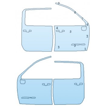 PAINT PROTECTION KIT - 2020 GMC SIERRA 2500 AT4 FULL DOORS - INVISIBLEMASK - 3M PAINT PROTECTION