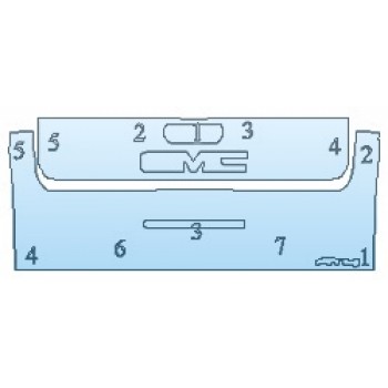 PAINT PROTECTION KIT - 2020 GMC SIERRA 2500 AT4 TAILGATE - INVISIBLEMASK - 3M PAINT PROTECTION