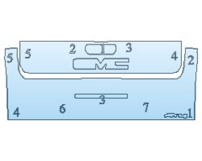 PAINT PROTECTION KIT - 2020 GMC SIERRA 2500 AT4 TAILGATE - INVISIBLEMASK - 3M PAINT PROTECTION