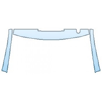 PAINT PROTECTION KIT - 2020 GMC SIERRA 2500 AT4 ROOF A- PILLARS(SUNROOF) - INVISIBLEMASK - 3M PAINT PROTECTION