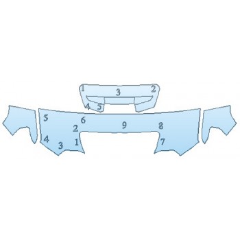 PAINT PROTECTION KIT - 2020 GMC SIERRA 2500 SLE HOOD (24 INCH) FENDERS MIRRORS - INVISIBLEMASK - 3M PAINT PROTECTION