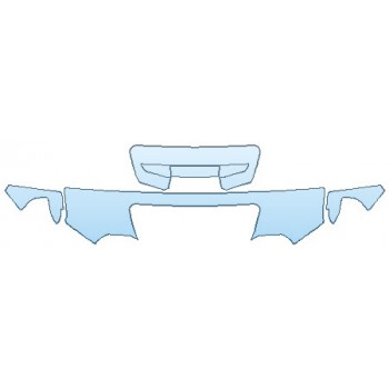 PAINT PROTECTION KIT - 2020 GMC SIERRA 2500 SLE HOOD (18 INCH WRAPPED EDGES) FENDERS MIRRORS - INVISIBLEMASK - 3M PAINT PROTECTION