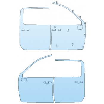 PAINT PROTECTION KIT - 2020 GMC SIERRA 2500 SLE FULL DOORS - INVISIBLEMASK - 3M PAINT PROTECTION