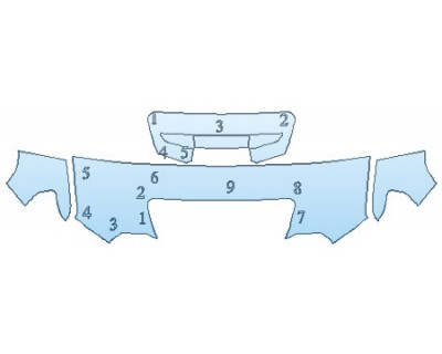 PAINT PROTECTION KIT - 2020 GMC SIERRA 2500 SLT HOOD (24 INCH) FENDERS MIRRORS - INVISIBLEMASK - 3M PAINT PROTECTION