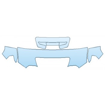 PAINT PROTECTION KIT - 2020 GMC SIERRA 2500 SLT HOOD (24 INCH WRAPPED EDGES) FENDERS MIRRORS - INVISIBLEMASK - 3M PAINT PROTECTION