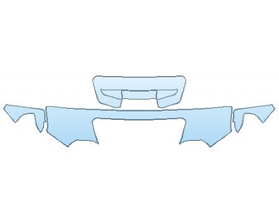 PAINT PROTECTION KIT - 2020 GMC SIERRA 2500 SLT HOOD (18 INCH WRAPPED EDGES) FENDERS MIRRORS - INVISIBLEMASK - 3M PAINT PROTECTION