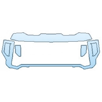 PAINT PROTECTION KIT - 2020 GMC SIERRA 2500 SLT GRILLE - INVISIBLEMASK - 3M PAINT PROTECTION