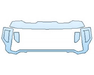 PAINT PROTECTION KIT - 2020 GMC SIERRA 2500 SLT GRILLE - INVISIBLEMASK - 3M PAINT PROTECTION