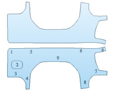 PAINT PROTECTION KIT - 2020 GMC SIERRA 2500 SLT BED SIDE - INVISIBLEMASK - 3M PAINT PROTECTION