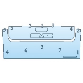 PAINT PROTECTION KIT - 2020 GMC SIERRA 2500 SLT TAILGATE - INVISIBLEMASK - 3M PAINT PROTECTION