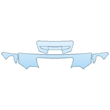 PAINT PROTECTION KIT - 2020 GMC SIERRA 3500 DENALI HOOD (18 INCH WRAPPED EDGES) FENDERS MIRRORS - INVISIBLEMASK - 3M PAINT PROTECTION