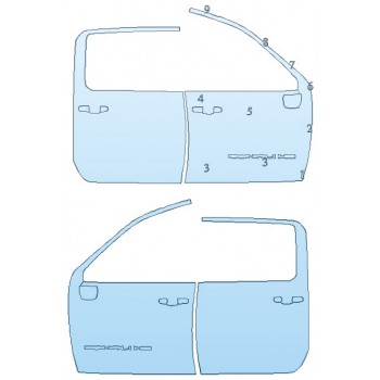 PAINT PROTECTION KIT - 2020 GMC SIERRA 3500 DENALI FULL DOORS - INVISIBLEMASK - 3M PAINT PROTECTION