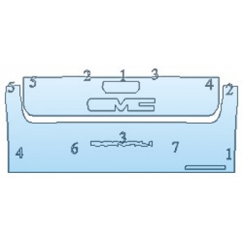 PAINT PROTECTION KIT - 2020 GMC SIERRA 3500 DENALI TAILGATE - INVISIBLEMASK - 3M PAINT PROTECTION