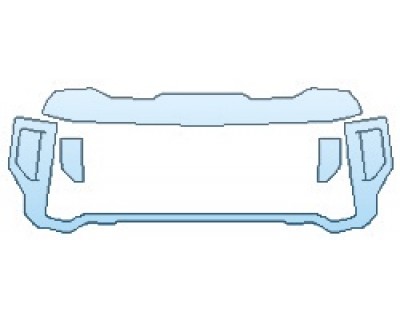 PAINT PROTECTION KIT - 2020 GMC SIERRA 3500 SLE GRILLE - INVISIBLEMASK - 3M PAINT PROTECTION