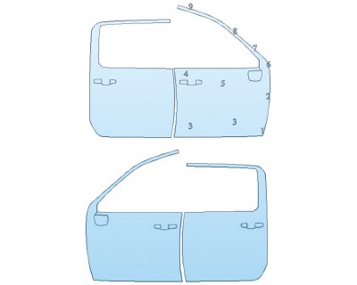PAINT PROTECTION KIT - 2020 GMC SIERRA 3500 SLE FULL DOORS - INVISIBLEMASK - 3M PAINT PROTECTION