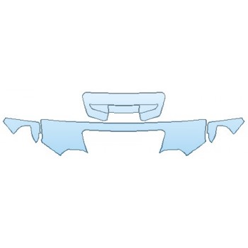 PAINT PROTECTION KIT - 2020 GMC SIERRA 3500 SLT HOOD (18 INCH WRAPPED EDGES) FENDERS MIRRORS - INVISIBLEMASK - 3M PAINT PROTECTION