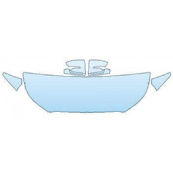 PAINT PROTECTION KIT - 2020 HYUNDAI PALISADE SEL HOOD (24 INCH WRAPPED EDGES) FENDERS MIRRORS - INVISIBLEMASK - 3M PAINT PROTECTION