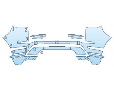 2020 LAND ROVER RANGE ROVER EVOQUE R-DYNAMIC Full Rear Bumper