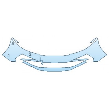 PAINT PROTECTION KIT - 2020 PORSCHE 911 CARRERA 4 CABRIOLET S BUMPER - INVISIBLEMASK - 3M PAINT PROTECTION