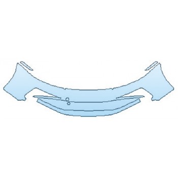 PAINT PROTECTION KIT - 2020 PORSCHE 911 CARRERA 4 CABRIOLET S BUMPER (WRAPPED EDGES) - INVISIBLEMASK - 3M PAINT PROTECTION