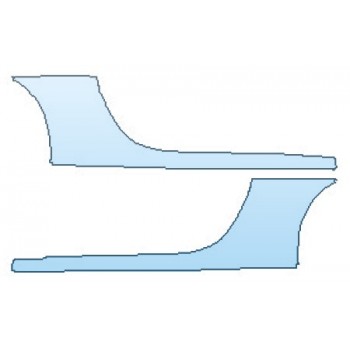 Precut PPF Kit – Clear Bra Paint Protection Film PAINT PROTECTION KIT - 2020 PORSCHE 911 CARRERA 4 CABRIOLET S ROCKERS (EXTENDED WRAPPED EDGES) - INVISIBLEMASK - 3M PAINT PROTECTION