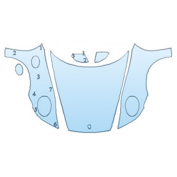 PAINT PROTECTION KIT - 2020 PORSCHE 911 CARRERA 4 COUPE S FULL HOOD FENDERS MIRRORS - INVISIBLEMASK - 3M PAINT PROTECTION