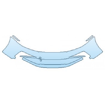 Precut PPF Kit – Clear Bra Paint Protection Film PAINT PROTECTION KIT - 2020 PORSCHE 911 CARRERA 4 COUPE S BUMPER (WRAPPED EDGES) - INVISIBLEMASK - 3M PAINT PROTECTION