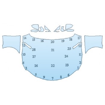 PAINT PROTECTION KIT - 2020 TOYOTA SUPRA LAUNCH EDITION HOOD (72 INCH) FENDERS MIRRORS) - INVISIBLEMASK - 3M PAINT PROTECTION