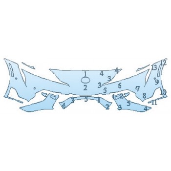 PAINT PROTECTION KIT - 2020 TOYOTA SUPRA LAUNCH EDITION BUMPER - INVISIBLEMASK - 3M PAINT PROTECTION