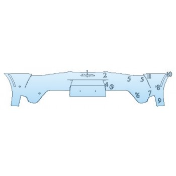 PAINT PROTECTION KIT - 2020 TOYOTA SUPRA LAUNCH EDITION FULL REAR BUMPER - INVISIBLEMASK - 3M PAINT PROTECTION