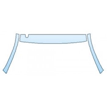 PAINT PROTECTION KIT - 2020 TOYOTA TUNDRA 1794 EDITION ROOF A-PILLARS - INVISIBLEMASK - 3M PAINT PROTECTION