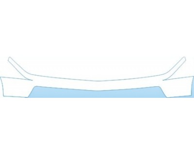 PAINT PROTECTION KIT - 2002 CADILLAC ESCALADE ESV UPPER BUMPER KIT - PRECUT PPF CLEAR BRA WRAP