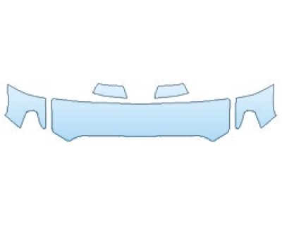 PAINT PROTECTION KIT - 2020 TOYOTA TUNDRA SR HOOD (18 INCH WRAPPED EDGES) FENDERS - INVISIBLEMASK - 3M PAINT PROTECTION