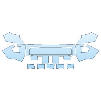 PAINT PROTECTION KIT - 2020 TOYOTA TUNDRA SR5 BUMPER - INVISIBLEMASK - 3M PAINT PROTECTION