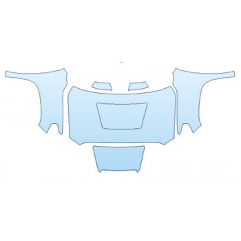 PAINT PROTECTION KIT - 2020 TOYOTA TUNDRA SR5 TRD SPORT FULL HOOD (WRAPPED EDGES) FENDERS MIRRORS - INVISIBLEMASK - 3M PAINT PROTECTION