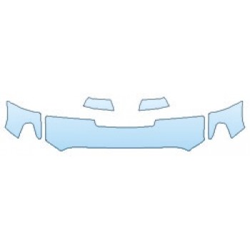 PAINT PROTECTION KIT - 2020 TOYOTA TUNDRA SR5 TRD SPORT HOOD (18 INCH WRAPPED EDGES) FENDERS - INVISIBLEMASK - 3M PAINT PROTECTION