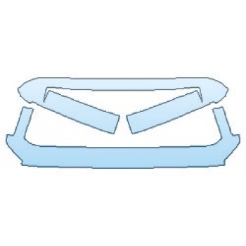 PAINT PROTECTION KIT - 2020 TOYOTA TUNDRA SR5 TRD SPORT GRILLE - INVISIBLEMASK - 3M PAINT PROTECTION