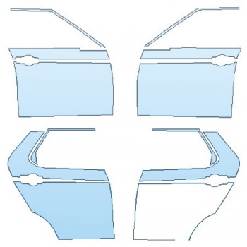 PAINT PROTECTION KIT - 2020 LAND ROVER DISCOVERY LANDMARK EDITION FULL DOORS - PRECUT PPF CLEAR BRA WRAP