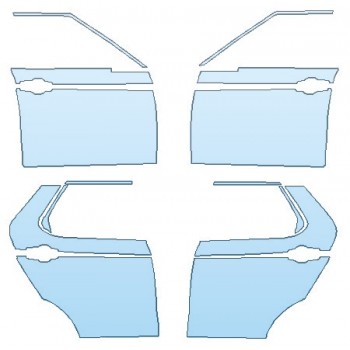 PAINT PROTECTION KIT - 2020 LAND ROVER DISCOVERY LANDMARK EDITION FULL DOORS (WRAPPED EDGES) - PRECUT PPF CLEAR BRA WRAP
