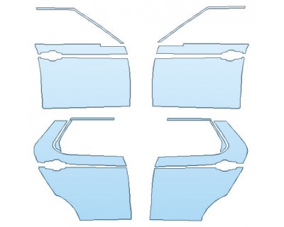 PAINT PROTECTION KIT - 2020 LAND ROVER DISCOVERY LANDMARK EDITION FULL DOORS (WRAPPED EDGES) - PRECUT PPF CLEAR BRA WRAP