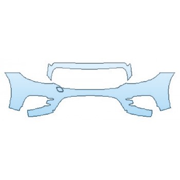 PAINT PROTECTION KIT - 2020 MERCEDES E-CLASS SEDAN E350 BASE BUMPER - PRECUT PPF CLEAR BRA WRAP