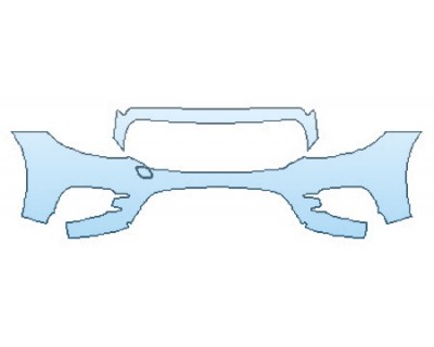 PAINT PROTECTION KIT - 2020 MERCEDES E-CLASS SEDAN E350 BASE BUMPER - PRECUT PPF CLEAR BRA WRAP