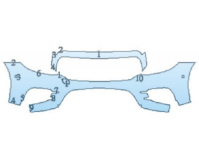 2020 MERCEDES E-CLASS SEDAN E350 BASE Bumper With Sensors