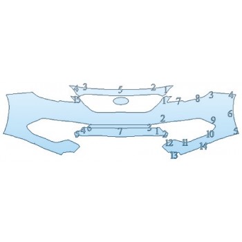 PAINT PROTECTION KIT - 2020 SUBARU LEGACY BASE BUMPER - PRECUT PPF CLEAR BRA WRAP