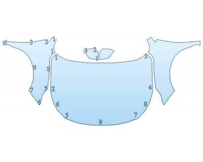 PAINT PROTECTION KIT - 2020 SUBARU LEGACY LIMITED XT FULL HOOD FENDERS MIRRORS - PRECUT PPF CLEAR BRA WRAP