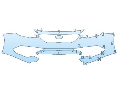 PAINT PROTECTION KIT - 2020 SUBARU LEGACY LIMITED XT BUMPER - PRECUT PPF CLEAR BRA WRAP