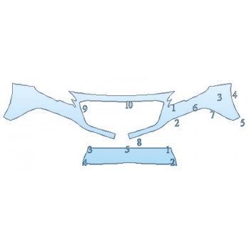 PAINT PROTECTION KIT - 2020 SUBARU OUTBACK TOURING BUMPER - PRECUT PPF CLEAR BRA WRAP